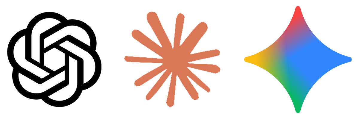 AIロゴ ChatGPT Claude Gemini
