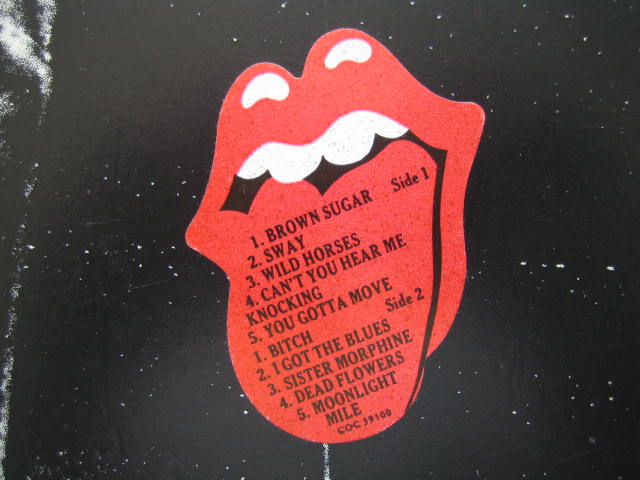 ローリ ング・ストーンズ STICKY FINGERS USA盤プロモいろいろ