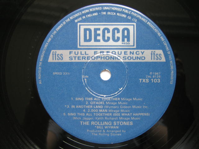 ローリング・ストーンズ UK盤THEIR SATANIC MAJESTIES REQUESTいろいろ