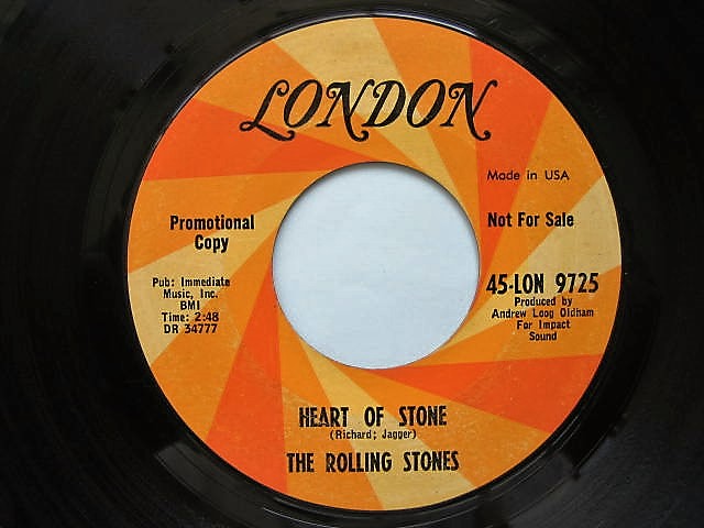 The Rolling Stones シングル盤 イタリア ローリングストーンズ ローリング・ストーンズ USA盤シングルHEART OF STONEいろいろ