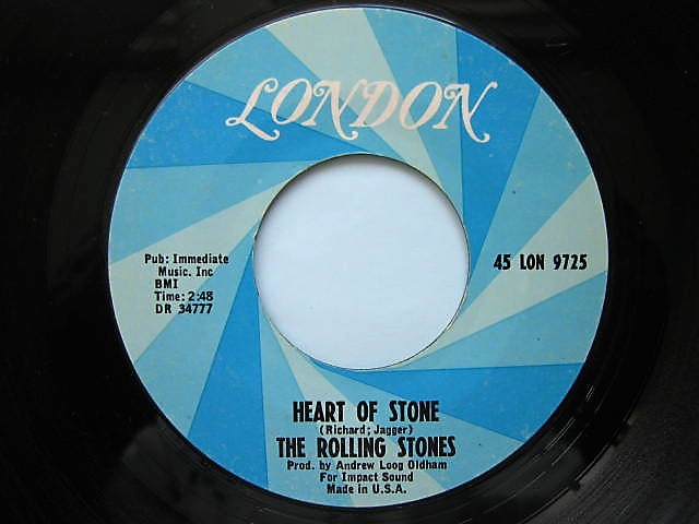 【希少盤７インチ・コンパクト】ローリング・ストーンズ／ハート・オブ・ストーン ローリング・ストーンズ USA盤シングルHEART OF STONEいろいろ