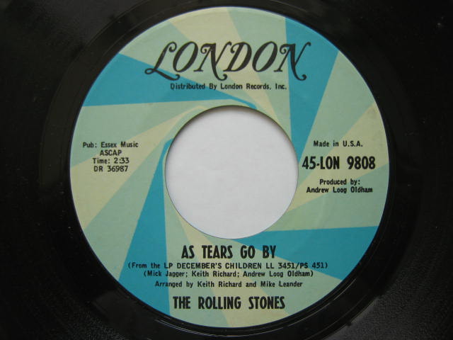 The Rolling Stones – As Tears Go By – Vinyl (7