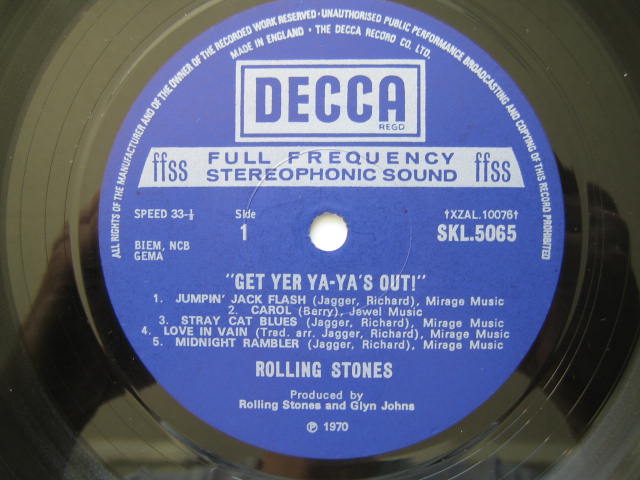 Rolling Stones / Get Yer Ya-Ya's UKオリジナル ローリング・ストーンズ UK盤GET YER YA-YA'S OUT いろいろ