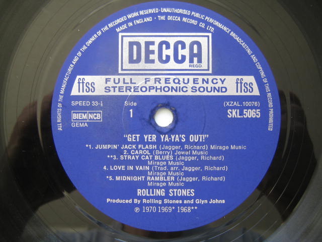 ローリング・ストーンズ UK盤GET YER YA-YA'S OUT いろいろ