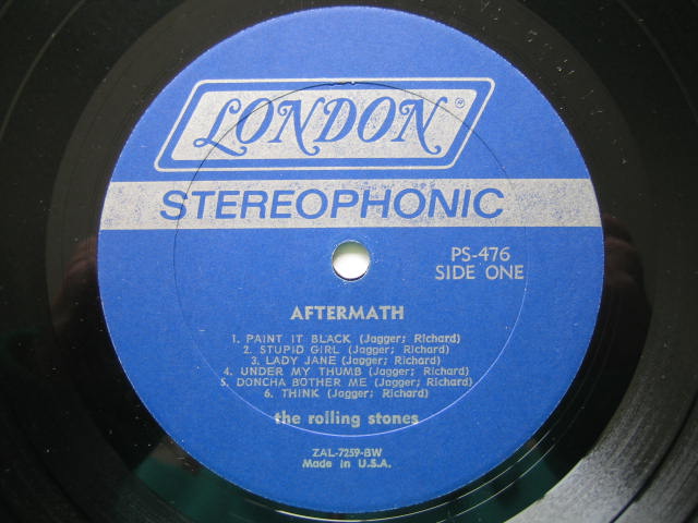 ローリング・ストーンズ「AFTERMATH (USA / Stereo)」 ローリング・ストーンズ USA盤AFTERMATH ステレオいろいろ