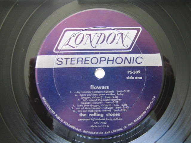 ローリング・ストーンズ USA盤 FLOWERS ステレオ いろいろ