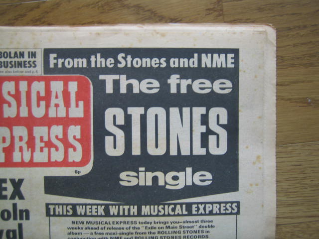 ローリング・ストーンズ UKプロモ・ソノシート EXILE ON MAIN STREET