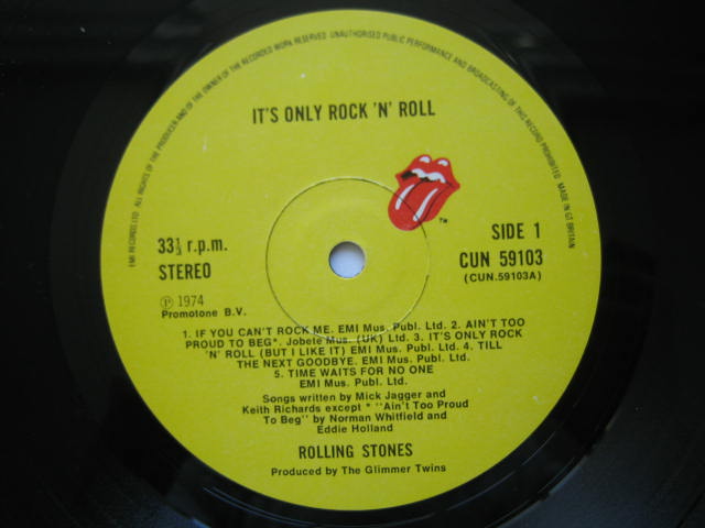 ローリング・ストーンズ UK盤 IT'S ONLY ROCK'N ROLL② EMI以降の再発