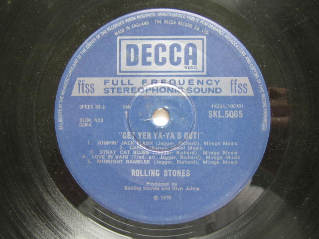 ローリング・ストーンズ UK盤GET YER YA-YA'S OUT いろいろ