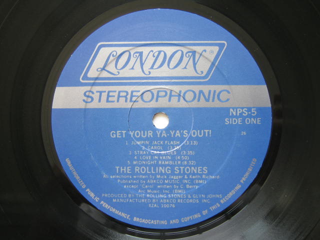 ローリング・ストーンズ USA盤 GET YER YA-YA'S OUT いろいろ