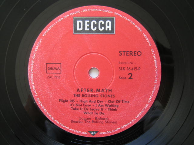 ローリング・ストーンズ ドイツ盤 AFTERMATH いろいろ