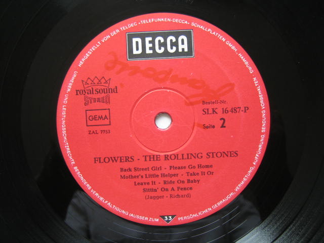 ローリング・ストーンズ ドイツ盤 FLOWRS いろいろ