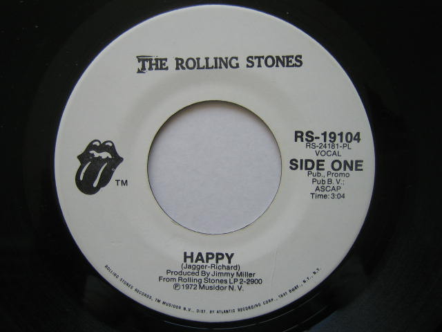 The Rolling Stones レコード US盤 ローリング・ストーンズ USAシングル盤 HAPPY いろいろ
