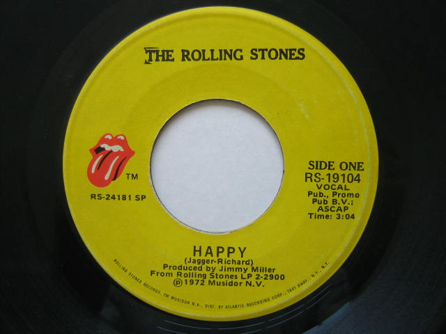 ローリング・ストーンズ USAシングル盤 HAPPY いろいろ
