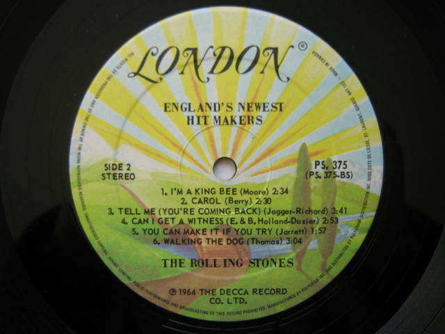 ローリング・ストーンズ カナダ盤 ENGLAND'S NEWEST HIT MAKERS