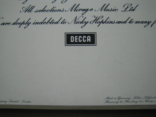 ローリング・ストーンズ ドイツ盤 BEGGARS BANQUET いろいろ