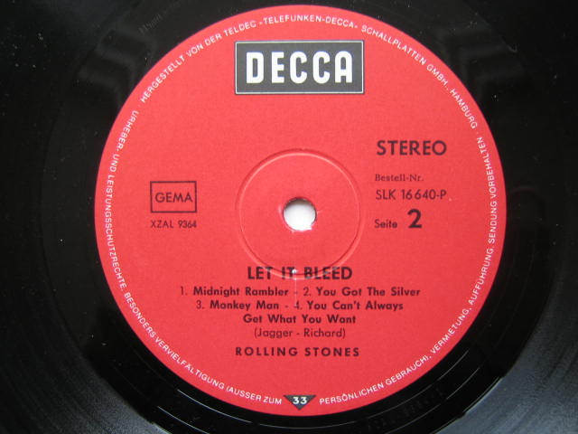 The Rolling Stones Let It Bleed アナログレコード Rolling Stones – Let It Bleed – Vinyl (LP, Album + 2 more