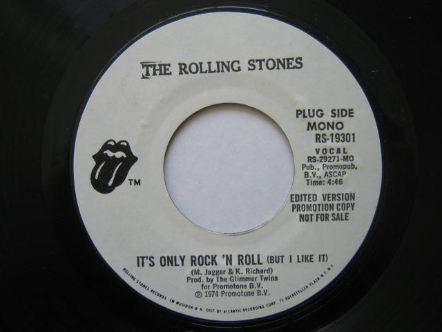 ローリング・ストーンズ USAシングル盤 IT'S ONLY ROCK'N ROLL