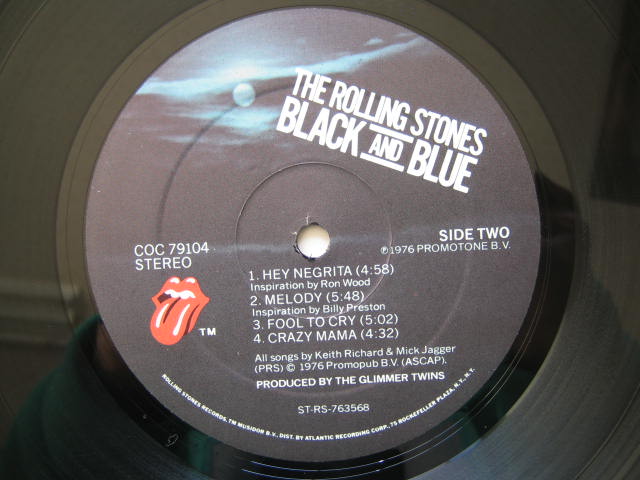 ローリング・ストーンズ USA盤 BLACK AND BLUE