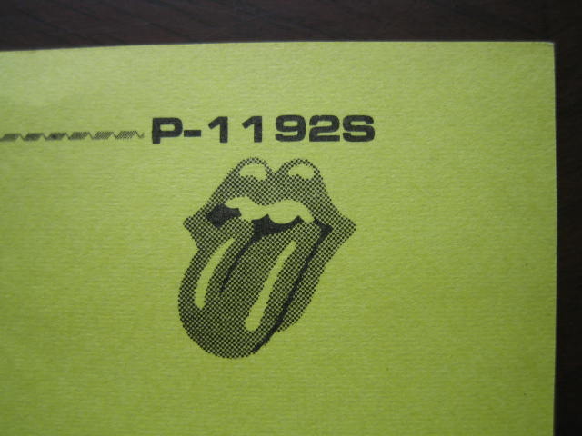 ローリング・ストーンズ 日本シングル盤 ロックス・オフ