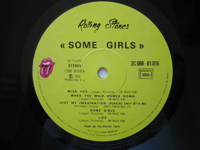 ローリング・ストーンズ フランス・カラー盤＆レギュラー盤 SOME GIRLS