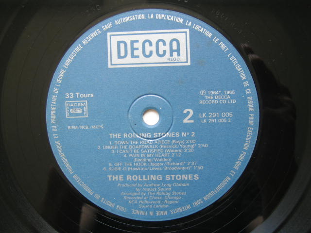 ローリング・ストーンズ 写真が反転しているフランス盤 No.2