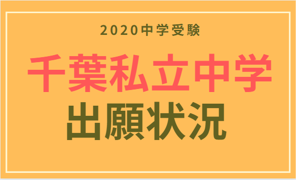 中学受験『１月千葉校の出願状況まとめ』