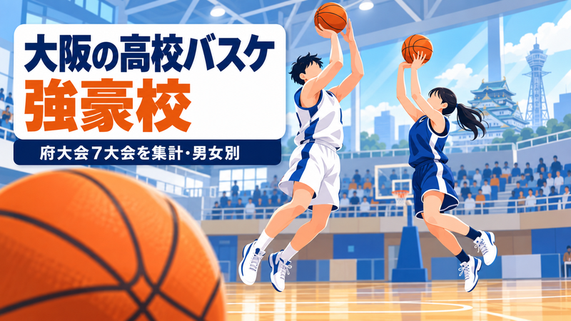 大阪の高校バスケ 強豪校 大阪の高校バスケ 強豪校 府大会7大会を集計・男女別