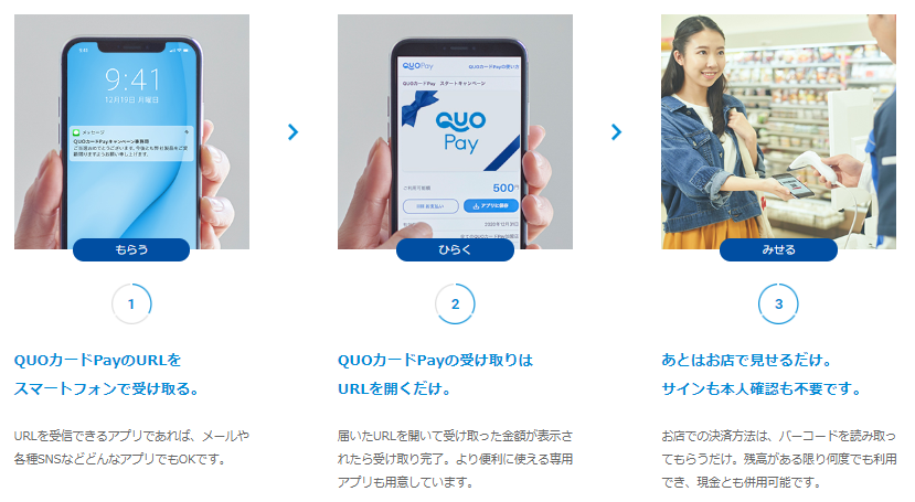 QUOカードPay 使い方