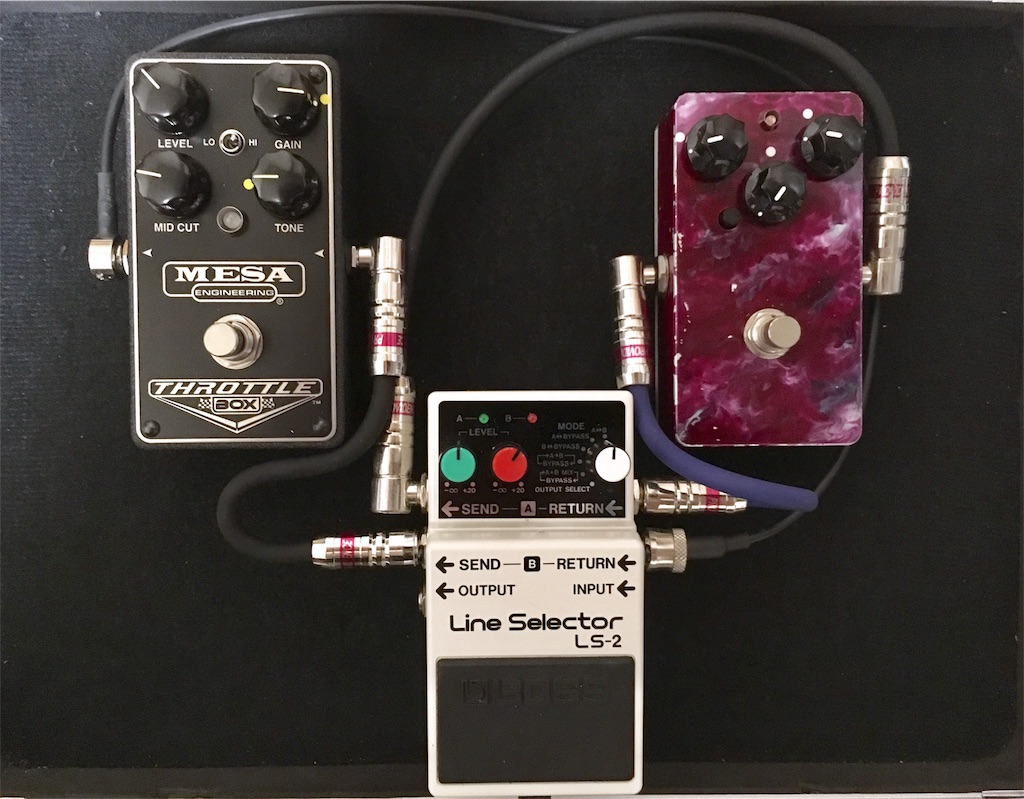 BOSS LS2 ラインセレクターでエフェクターボードを組む