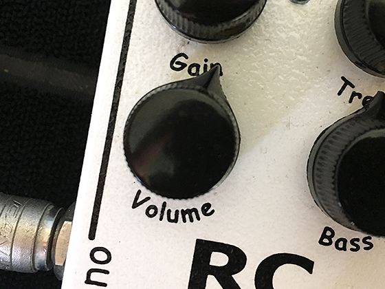 Xotic RC boosterのVolumeツマミの画像です