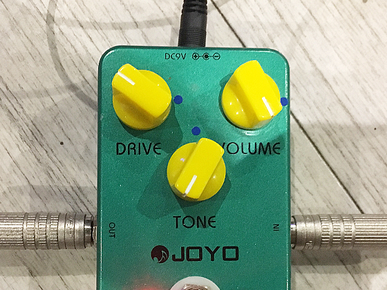 JOYO Vintage Overdriveのセッティングの画像です