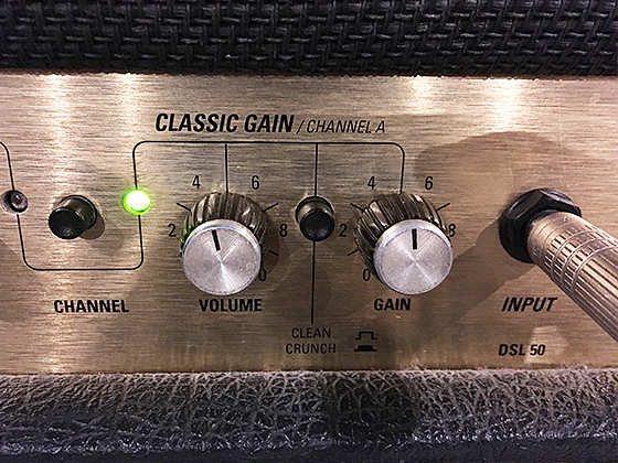 Marshall JCM2000のクリーンチャンネルの画像です