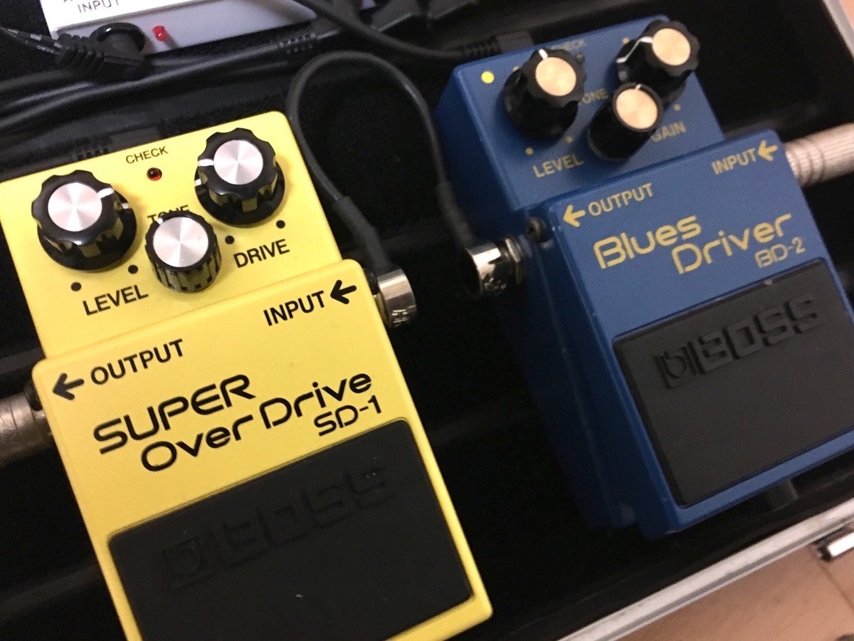 BOSS SD1とBOSS BD2の画像です