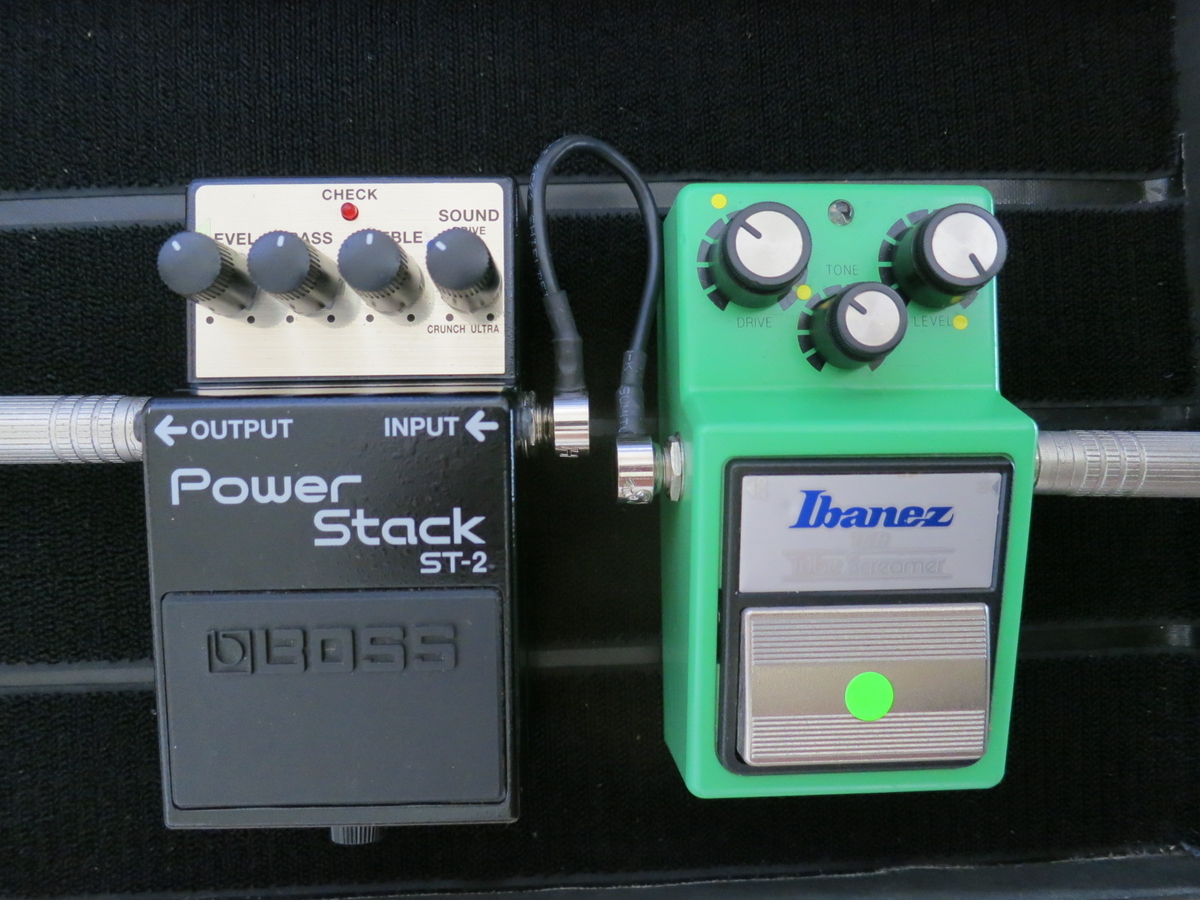 Ibanez TS9＋BOSS ST2の画像です。