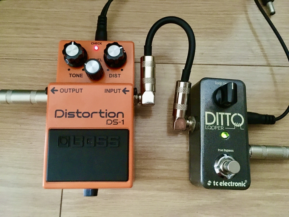 TC ELECTRONICのDitto LooperとBOSS DS-1の画像です。