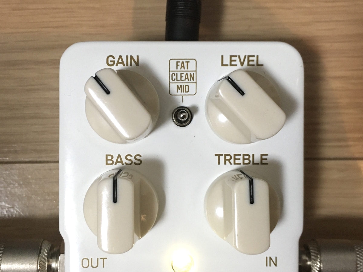 3種類のモードが選べるTC ELECTRONIC Spark Booster クリーン