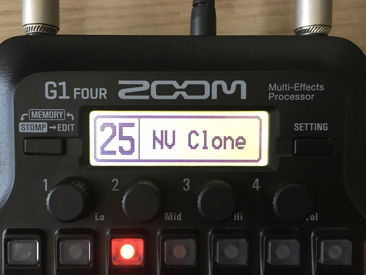 ZOOM G1 FOURの25.NV Cloneの画像です