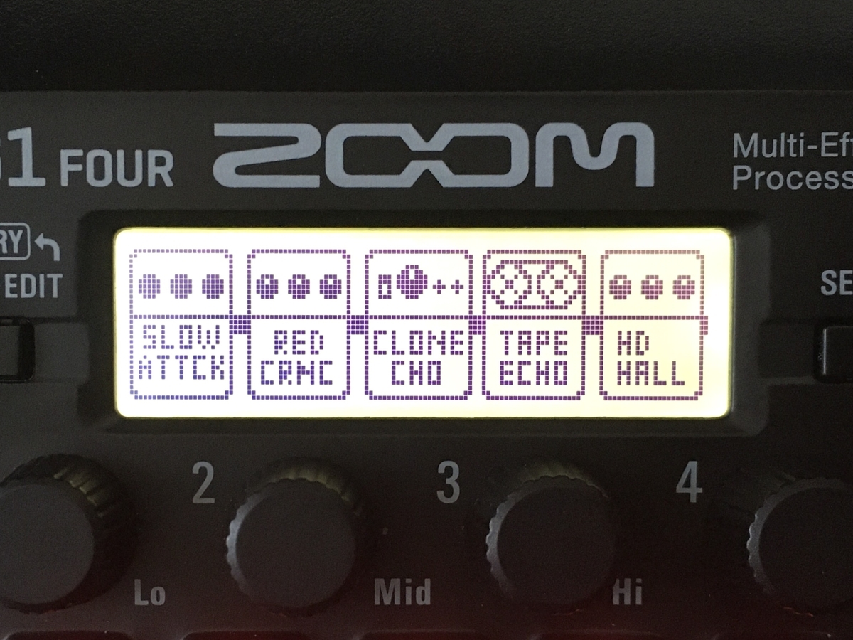 ZOOM G1 FOURの25.NV Cloneのエフェクト画像です