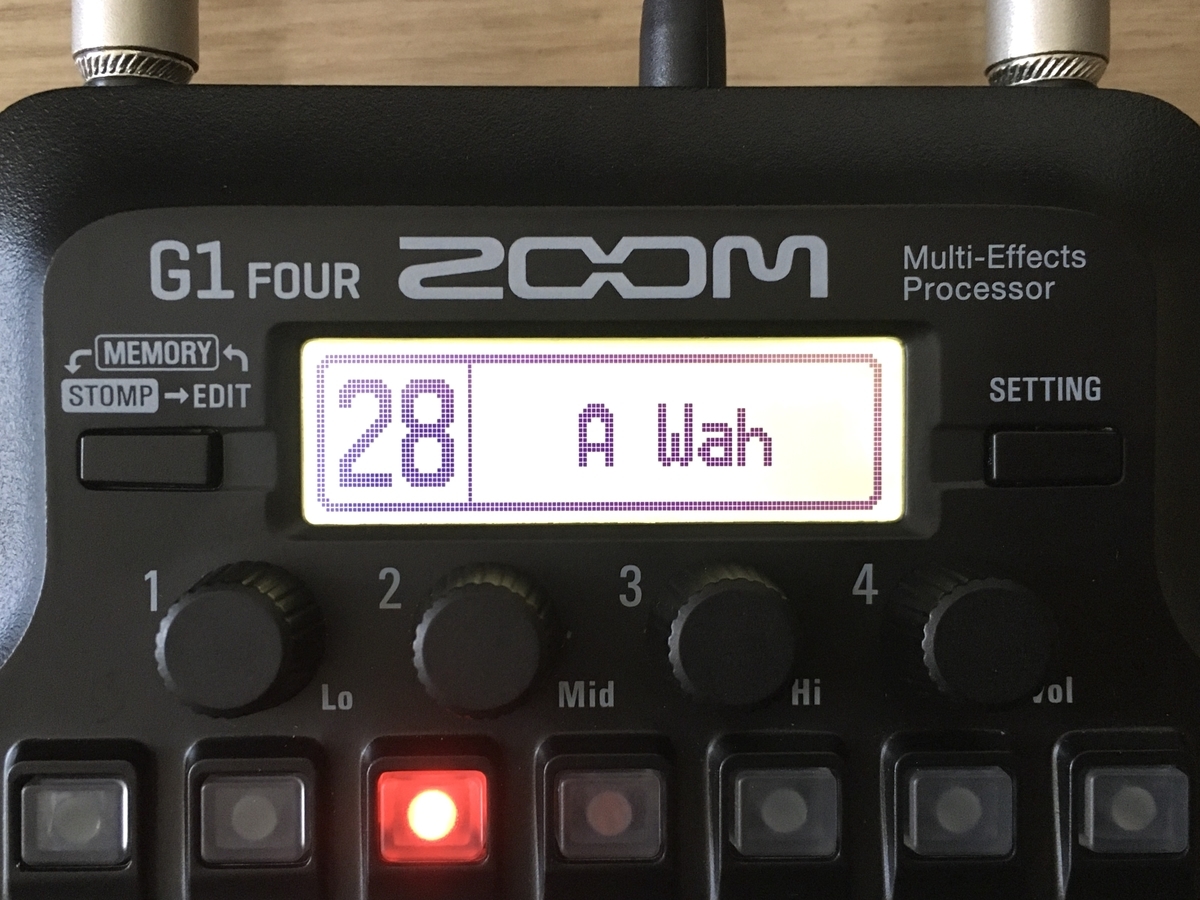 ZOOM G1 FOURの28.A Wahの画像です