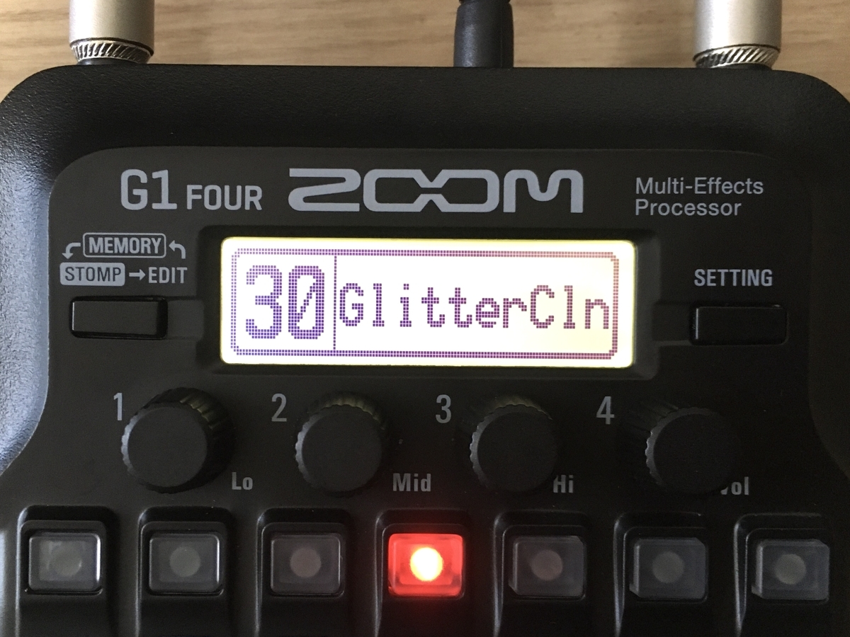 ZOOM G1 FOURの30.GlitterCleの画像です