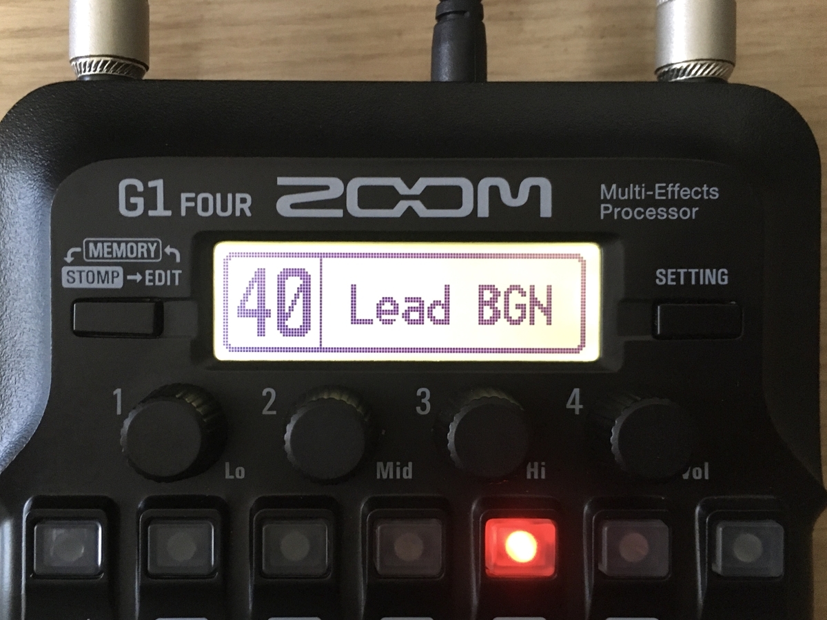 ZOOM G1 FOURの40.Lead BGNの画像です