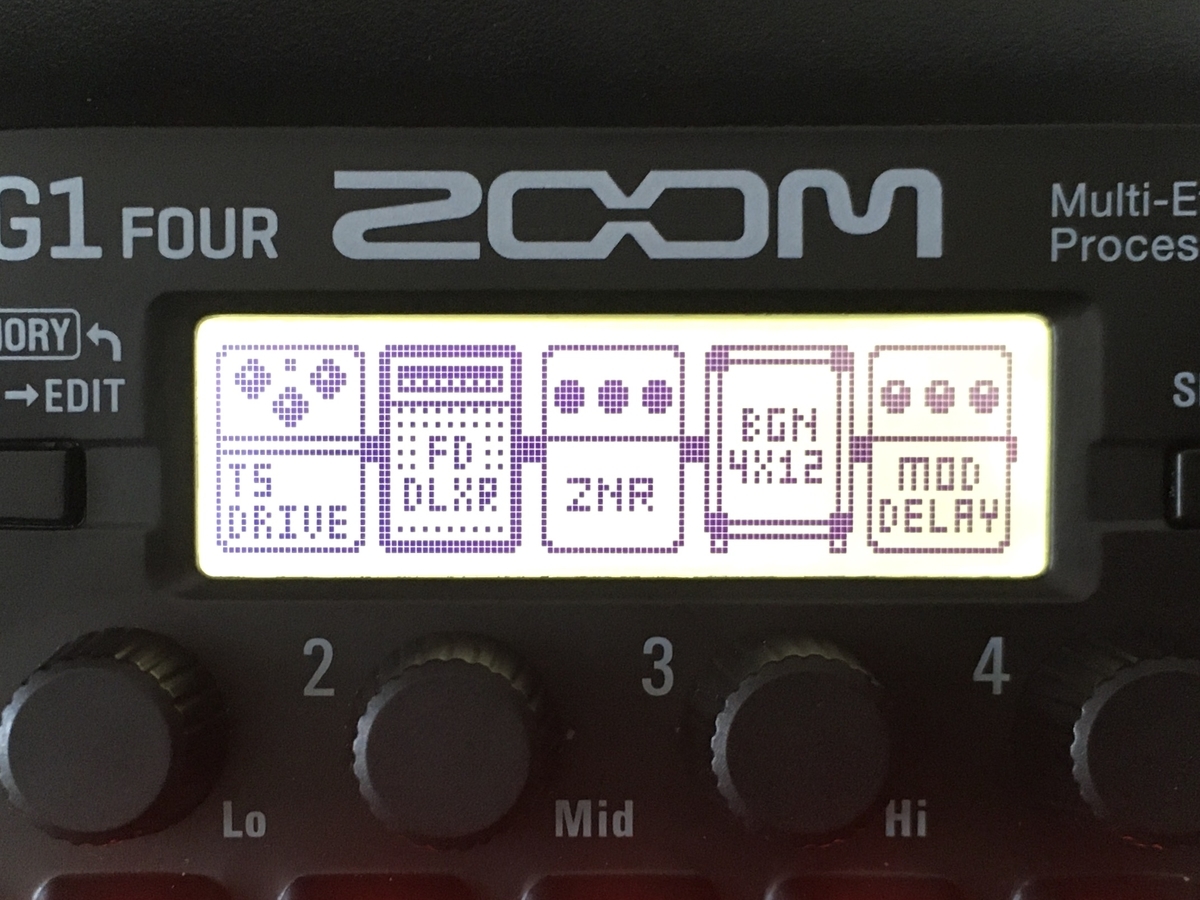 ZOOM G1 FOURの40.Lead BGNのエフェクト画像です