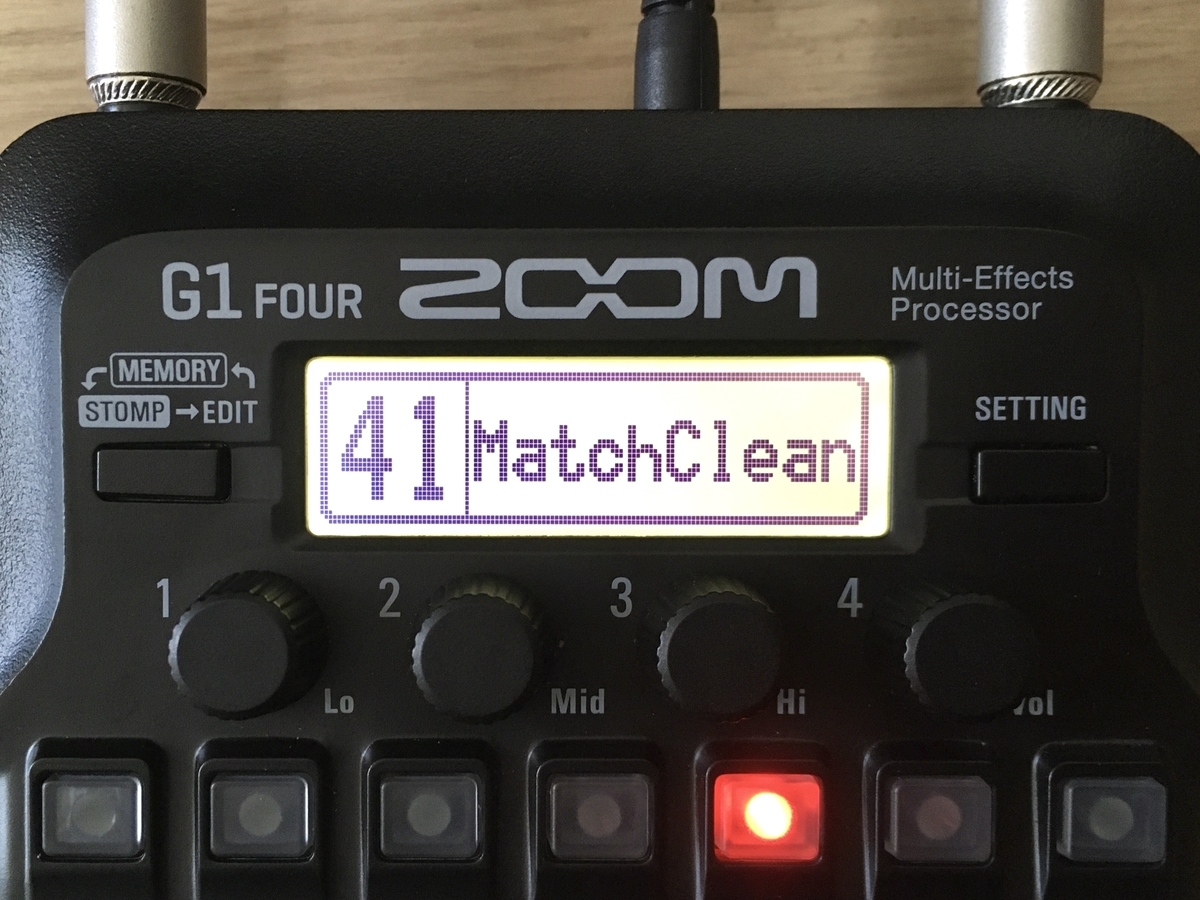 ZOOM G1 FOURの41.Match Cleanの画像です