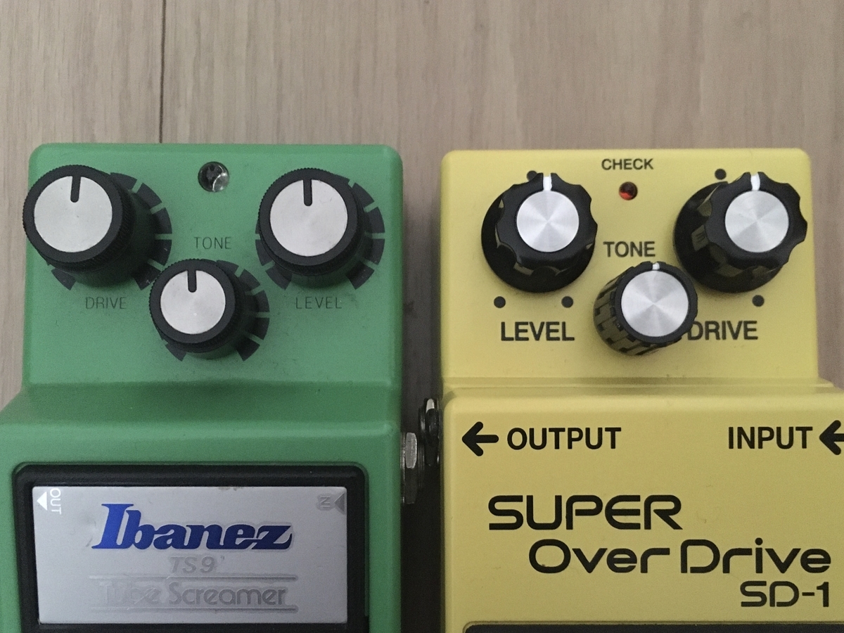 BOSS SD-1とIbanez TS9を比較しました【迷ったらどっちを選ぶか