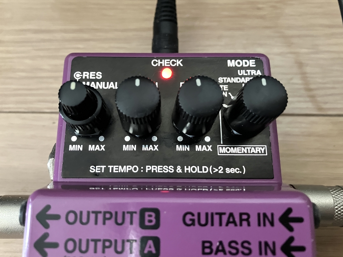BOSS BF-3 フランジャー FRANGER 2002年 発売初年 BOSS / BF-3の使い方などをレビュー。ノイズ少なく多彩な