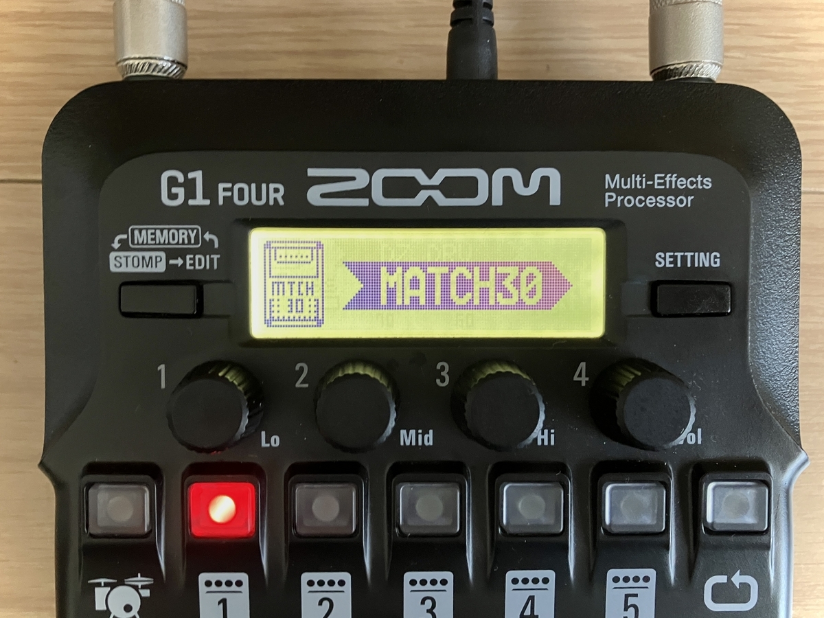 ZOOM G1 FOUR MATCH30の画像です