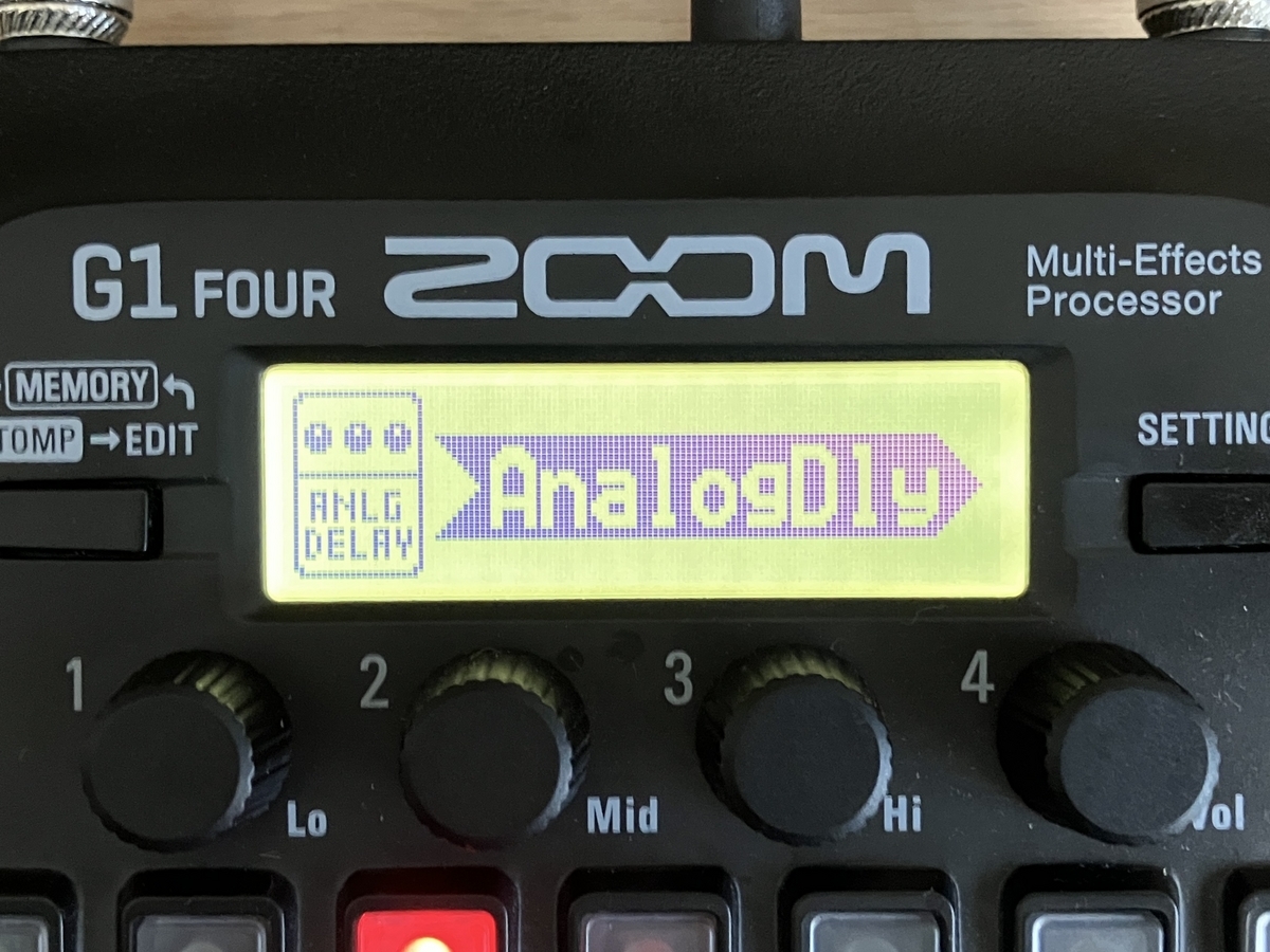 ZOOM G1 FOUR AnalogDlyの画像です