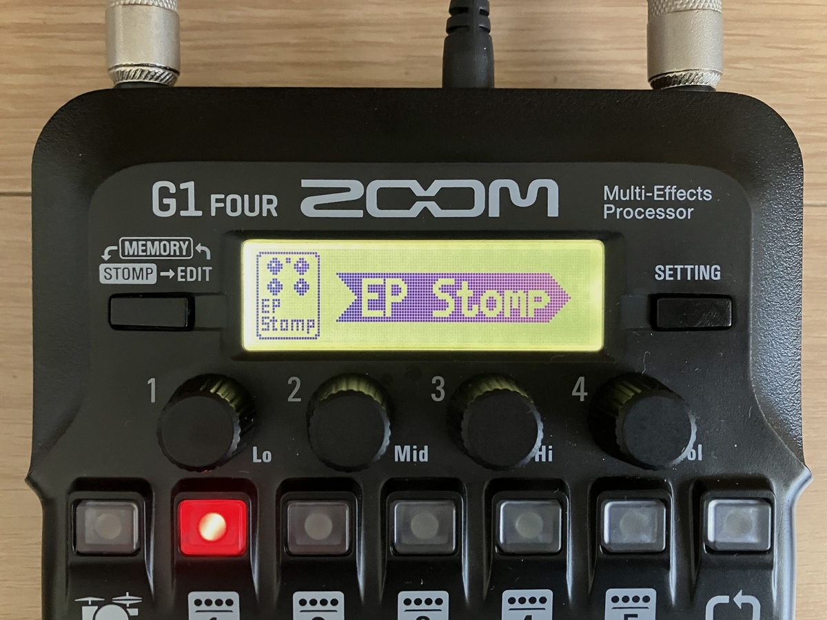 ZOOM G1 FOUR EP Stompの画像です