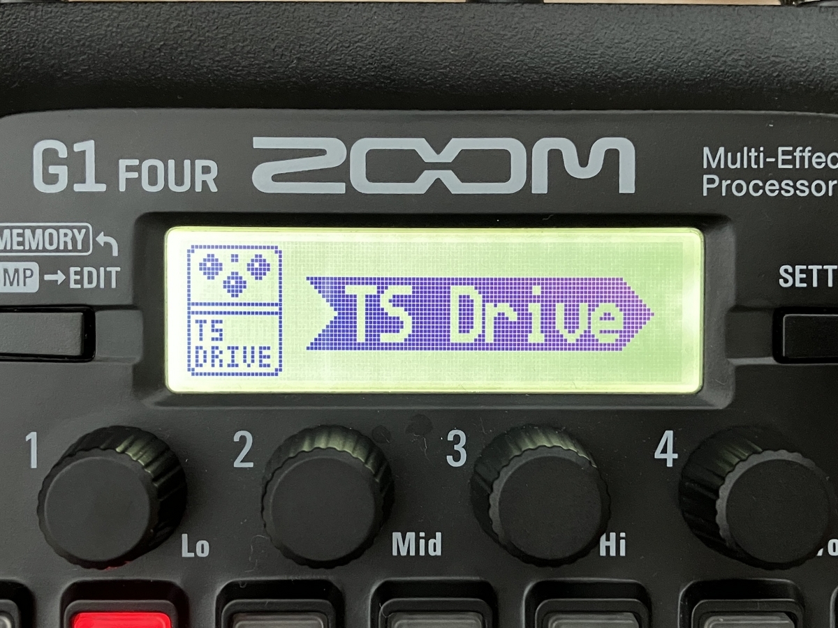 ZOOM G1 FOUR TS Driveの画像です